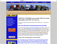 Tablet Screenshot of cdltest-answers.com